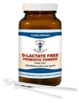 D-lactate free probiotic supplement used to support gut microbiome balance