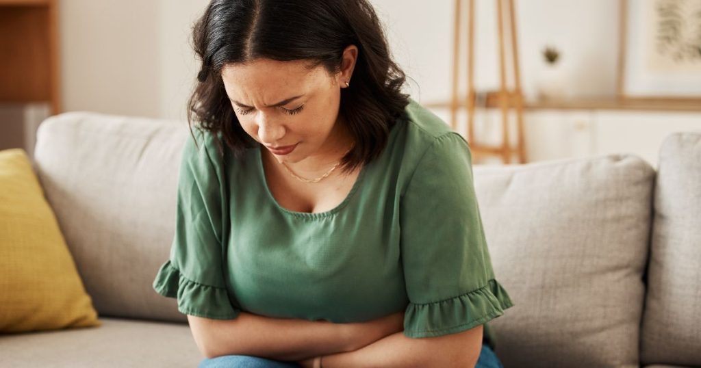 Woman experiencing SIBO and anxiety